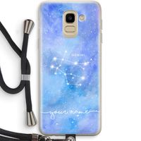 Sterrenbeeld - Licht: Samsung Galaxy J6 (2018) Transparant Hoesje met koord