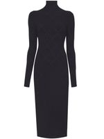 Proenza Schouler White Label robe mi-longue à col montant - Noir