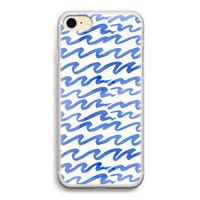Blauwe golven: iPhone 7 Transparant Hoesje
