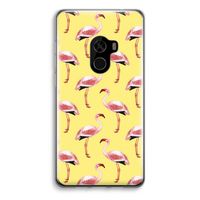 Flamingo's geel: Xiaomi Mi Mix 2 Transparant Hoesje