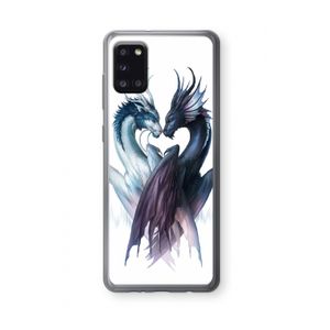 Yin Yang Dragons: Samsung Galaxy A31 Transparant Hoesje