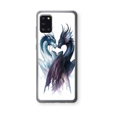 Yin Yang Dragons: Samsung Galaxy A31 Transparant Hoesje