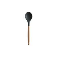 Siliconen houten handvat spatel hittebestendige soeplepel non-stick speciale koken schop keuken tools ronde soeplepel