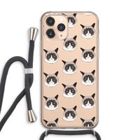 It's a Purrr Case: iPhone 11 Pro Max Transparant Hoesje met koord