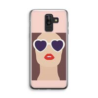 Red lips: Samsung Galaxy J8 (2018) Transparant Hoesje