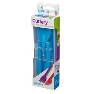 Sistema TO GO - 5-delige Cutlery Bestekset - Blauw