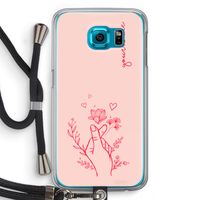Giving Flowers: Samsung Galaxy S6 Transparant Hoesje met koord