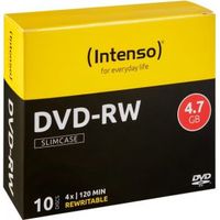 Intenso DVD-RW 4.7GB, 4x 4,7 GB 10 stuk(s) - thumbnail