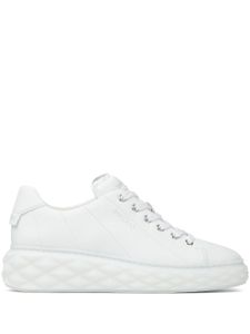 Jimmy Choo baskets Diamond Light Maxi en cuir - Blanc