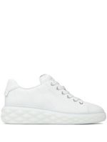 Jimmy Choo baskets Diamond Light Maxi en cuir - Blanc - thumbnail