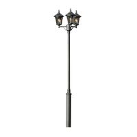 Virgo 3-lichts Hercules zwart buitenlamp Konstmide 573-750+ 655-750
