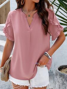 V Neck Casual Shirt