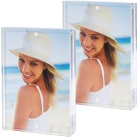 Zep - 2x stuks - Fotolijst - transparant - acryl - magnetisch frame - geschikt voor foto - 20 x 30 c