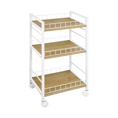 Groentetrolley Versa Wit Metaal Plastic Melamine 30 x 76 x 40 cm