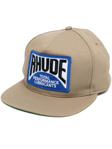 RHUDE casquette à patch logo - Marron