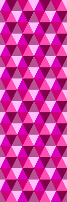 Fuchsia geometrisch roze slaapkamer behang