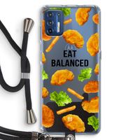 Eat Balanced: Motorola Moto G9 Plus Transparant Hoesje met koord