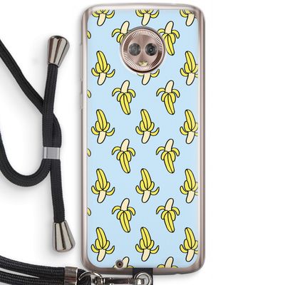 Bananas: Motorola Moto G6 Transparant Hoesje met koord