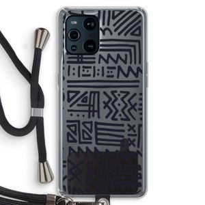 Marrakech print: Oppo Find X3 Transparant Hoesje met koord