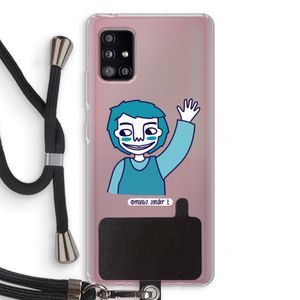 Zwaai: Samsung Galaxy A51 5G Transparant Hoesje met koord