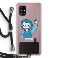 Zwaai: Samsung Galaxy A51 5G Transparant Hoesje met koord