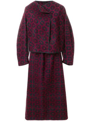 Comme Des Garçons Pre-Owned 1999 brocade skirt suit - Noir