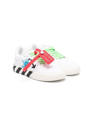 Off-White Kids baskets Monsters Vulcanized à lacets - Blanc