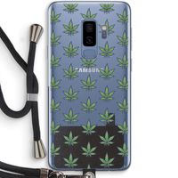 Weed: Samsung Galaxy S9 Plus Transparant Hoesje met koord