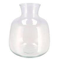 DK Design Bloemenvaas Mira - fles vaas - transparant glas - D24 x H28 cm - Vazen - thumbnail