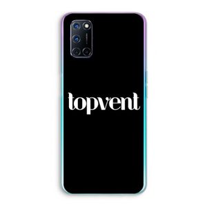 Topvent Zwart: Oppo A72 Transparant Hoesje