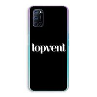 Topvent Zwart: Oppo A72 Transparant Hoesje