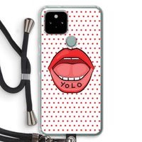 Yolo Denise: Pixel 5 Transparant Hoesje met koord