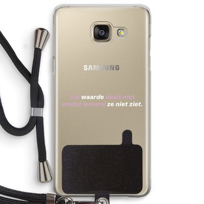 uw waarde daalt niet: Samsung Galaxy A5 (2016) Transparant Hoesje met koord