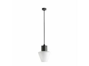 Buiten hanglamp Mistu donkergrijs met witte kap