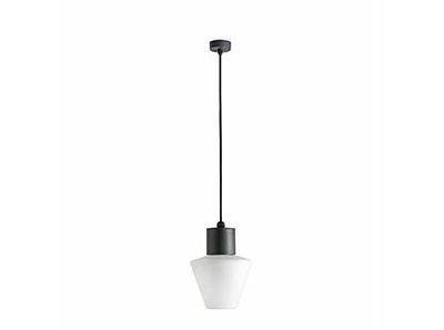 Buiten hanglamp Mistu donkergrijs met witte kap