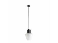Buiten hanglamp Mistu donkergrijs met witte kap