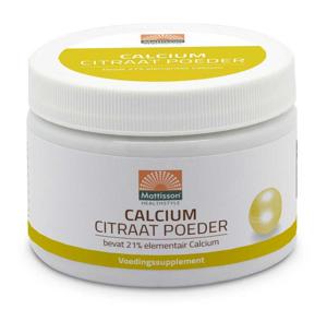 Calcium citraat poeder - 21% elementair calcium