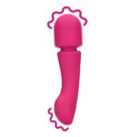 Loveline by Shots Ultra Soft Silicone Dubbelzijdige Wand Vibrator - Prestone Roze - thumbnail