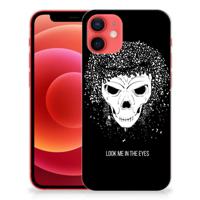 Silicone Back Case iPhone 12 Mini Skull Hair