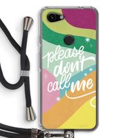 Don't call: Pixel 3a Transparant Hoesje met koord