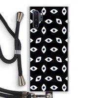 Eyes pattern: Samsung Galaxy Note 10 Plus Transparant Hoesje met koord