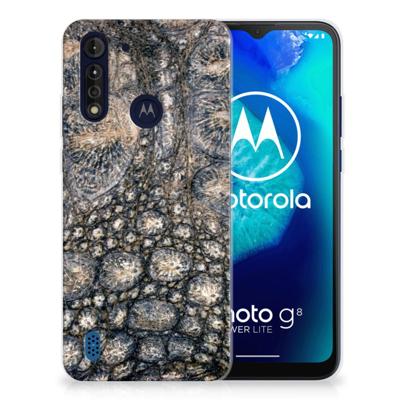 Motorola Moto G8 Power Lite | TPU Hoesje | Krokodillenprint