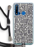 Moroccan Print: Huawei P20 Lite (2019) Transparant Hoesje met koord