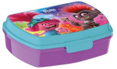 Disney broodtrommel Trolls 2 junior 17 x 14 cm paars/blauw