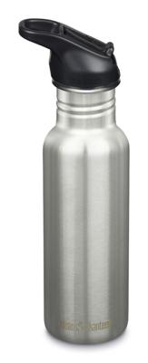 Klean Kanteen Classic 800ml/27oz + Flip/Sportdop Drinkfles Brushed Stainless 800ml