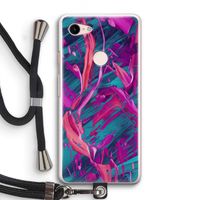 Pink Clouds: Pixel 3 Transparant Hoesje met koord