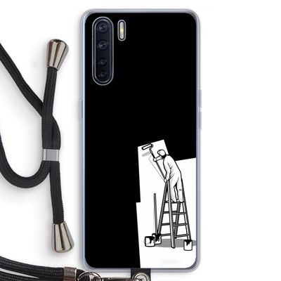 Musketon Painter: Oppo A91 Transparant Hoesje met koord