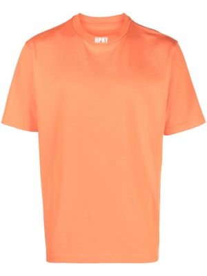 Heron Preston t-shirt en coton à logo brodé - Orange