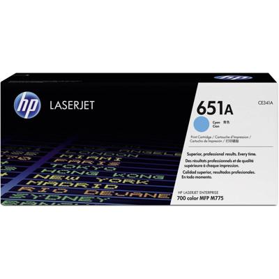 HP 651A CE341A Toner Cyaan 16000 bladzijden Origineel Tonercassette