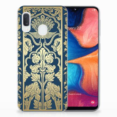 Samsung Galaxy A20e | TPU Case | Beige Flowers